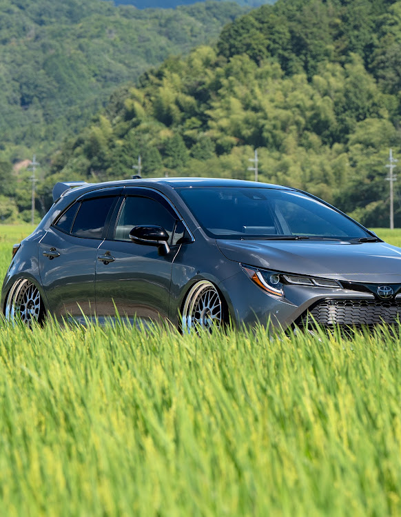 カローラスポーツのいつもイイネ&コメントありがとうございます🙇‍♂️・熱中症にご注意を・夏空夏雲・田んぼのある風景・早朝洗車に関するカスタム事例の投稿画像4枚目