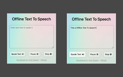 Offline Text To Speech