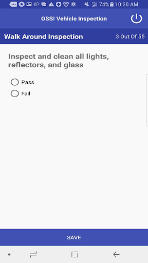 OSSI Vehicle Inspection