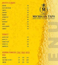 Michigan Taps menu 8