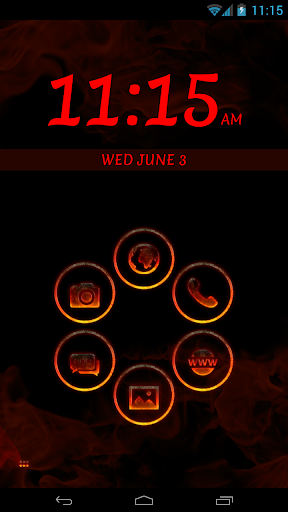 Smart Launcher Fire Theme