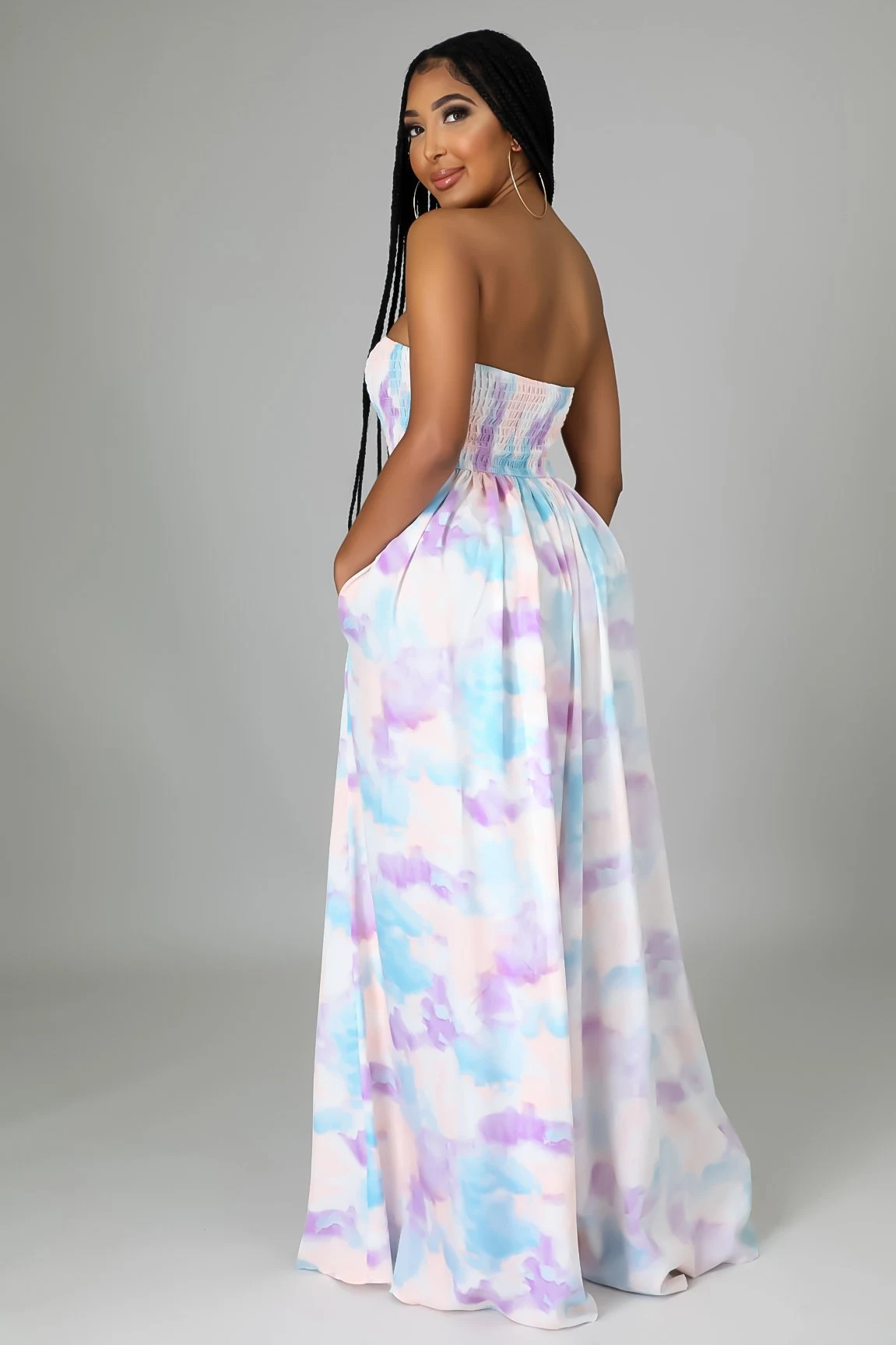 Leisure Chest Wrapped Loose Women's Jumpsuit