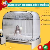 Mùng Chụp Tự Bung, Màn Chụp Tư Bung Cao Cấp Có Viền Chống Muỗi, Hàng Việt Nam Chất Lượng Cao