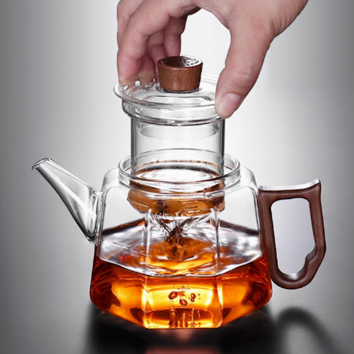 Title 3, Vintage Glass Teapot Electric Ceramic Stove for...
