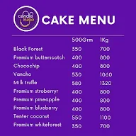 Candle Bake menu 2