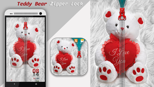 Teddy Bear Zipper Lock