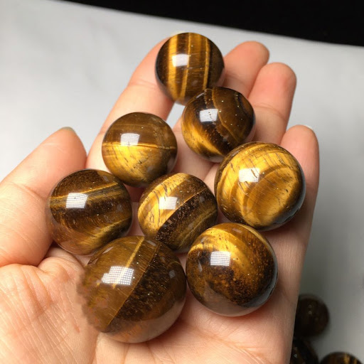 Title 2, East China Sea Natural Crystal Yellow Tiger Eye...