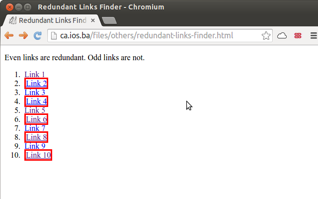 Redundant Links Finder Preview image 0