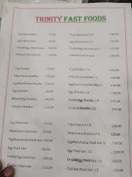 Trinity Fast Foods menu 1