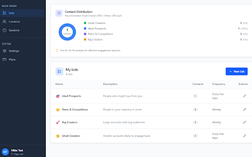 LEADS Comments screenshot 1