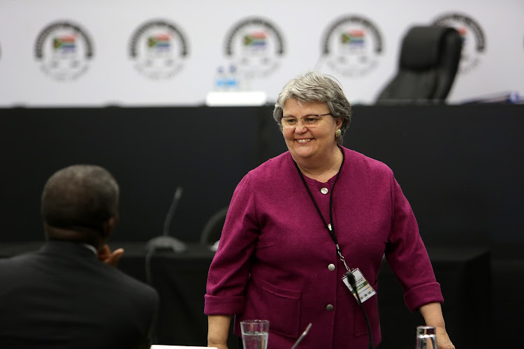 Former public enterprises minister Barbara Hogan testifies before the State Capture commission