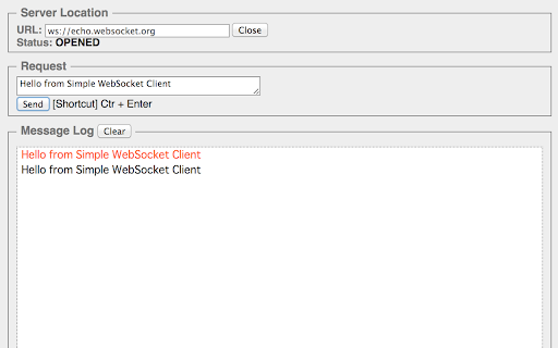 Simple WebSocket Client
