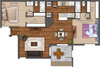 Go to 2/2S Floorplan page.