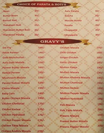 Magic Kabab menu 