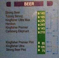 Madira Bar menu 1