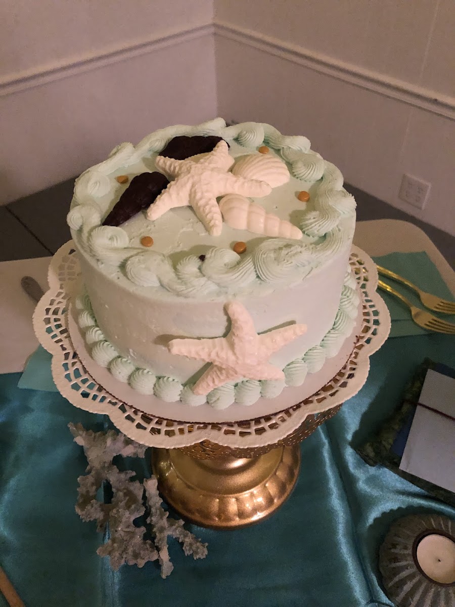 Bride and Groom ice cream cake