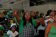 Residents of Hamilton in Bloemfontein attend Katlego Bereng's memorial service on May 4 2023. 