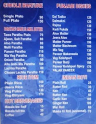 Punjabi Rasoi menu 2