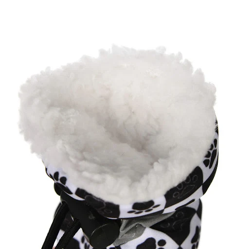 4pcs/set Waterproof Pet Dog Print Shoes for Small Dogs Winter Warm Chihuahua Anti-slip Snow Boots Yorkies Footwear Puppy