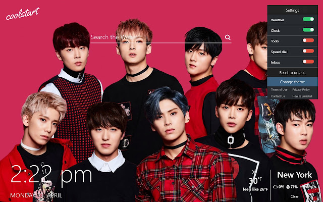 SF9 HD Wallpapers K-Pop Music New Tab Theme