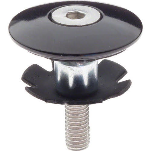 Problem Solvers Top Cap with Star Nut 1-1/8" Black