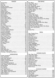 Hotel Guru Prasad menu 2