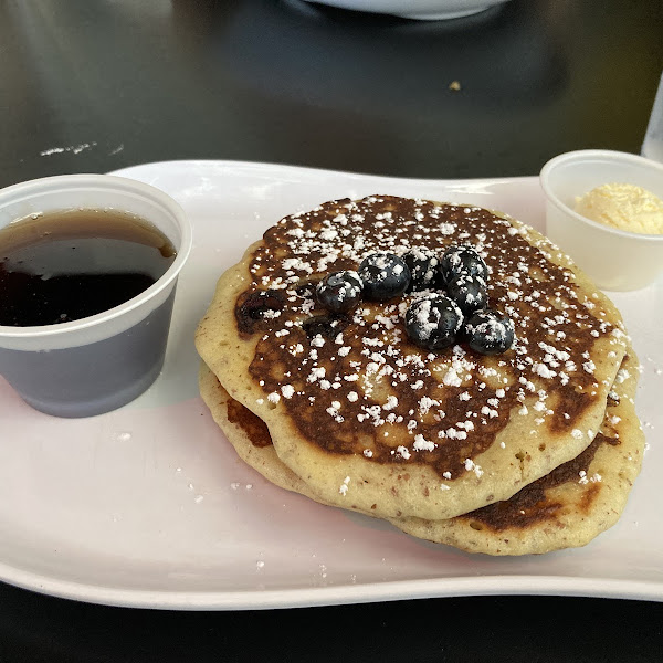 GF blueberry pancakes