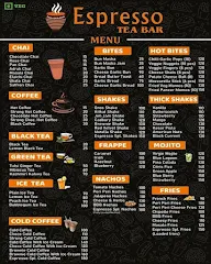 Espresso Tea Bar menu 2