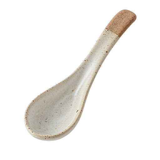 Title 5, Retro Small Spoon Handmade Coarse Pottery Short...