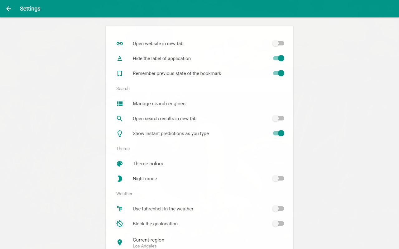 Material Design New Tab Preview image 6