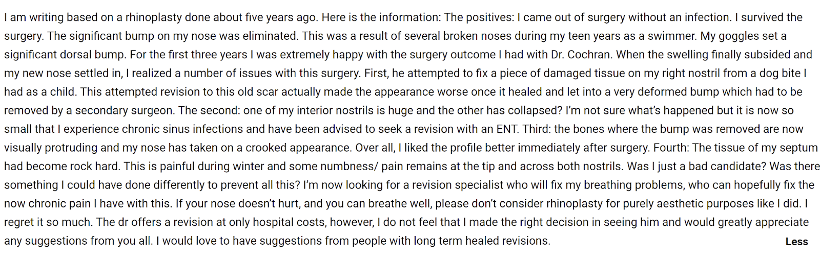 Dallas Rhinoplasty Center review