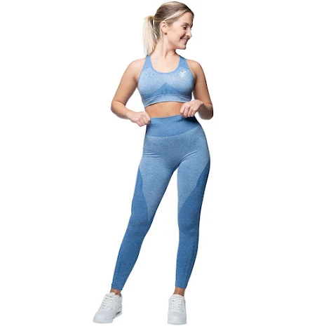 Wabisabi Seamless Leggings Ocean Blue - s