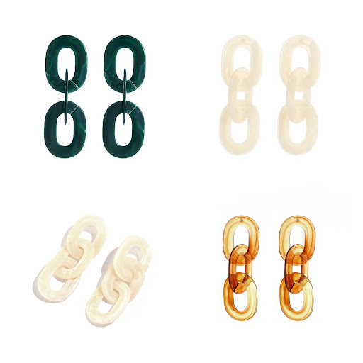 Title 3, Acrylic Plate Womens Long Face Slimming Geomet...