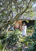 Looking back at the cabin from the garden, it is clear how unobtrusive it is in its garden setting, and also how little disturbance or damage the construction process caused.