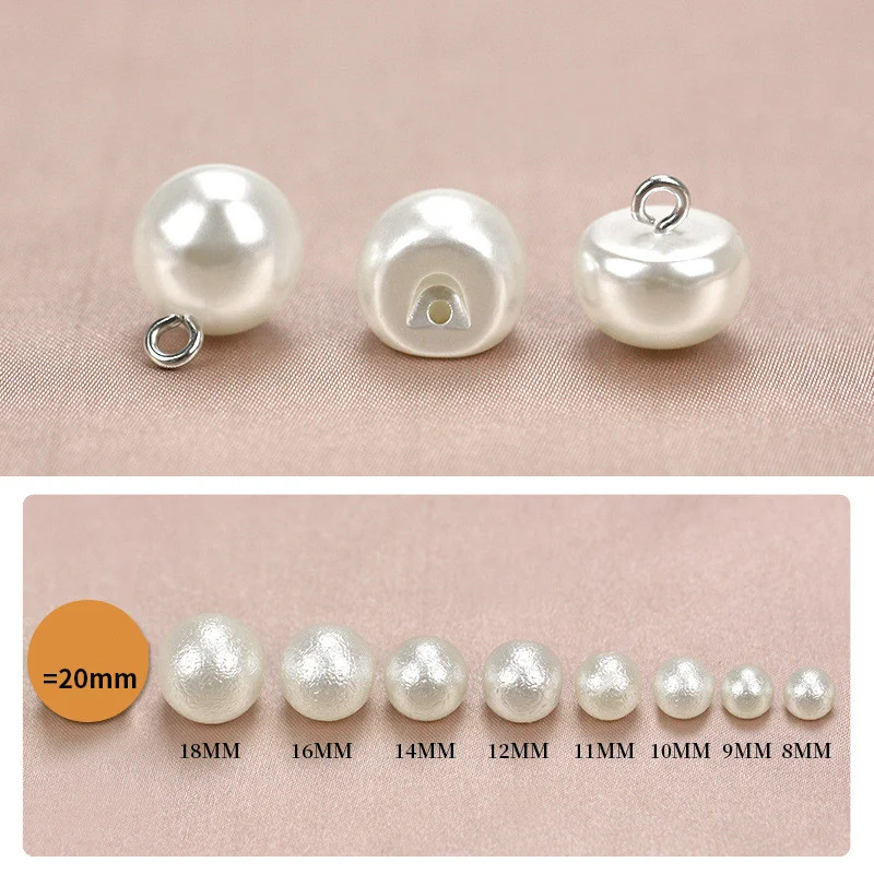 Boutons de chemise en perle Boutons ronds pour chemises et chemisiers. Ajoutez une touche d'élégance et de raffinement à vos vêtements facilement.
