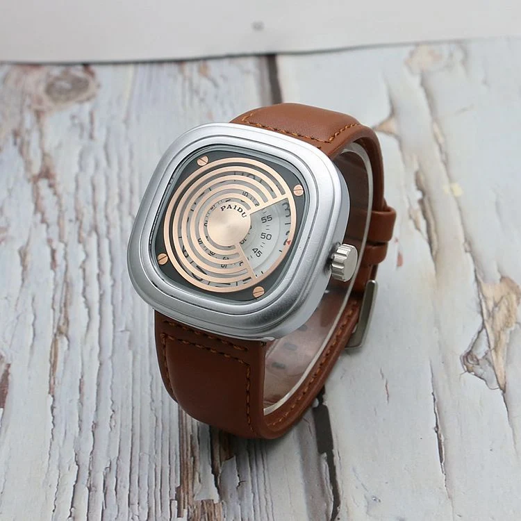 Retro Quartz Horloge voor Dames met All-Match Riem, Turntable Stijl, Tijdloos en Veelzijdig, Perfect voor Elke Outfit en Gelegenheid