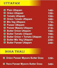 P N South Indian Masala Dosa menu 6