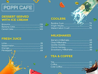 Poppi Cafe menu 1