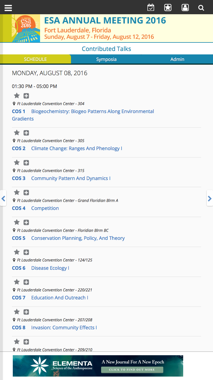 ESA 2016 Annual Meeting Screen 3