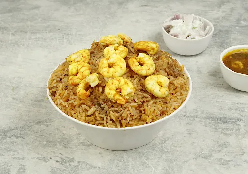 Dum Prawns Biryani