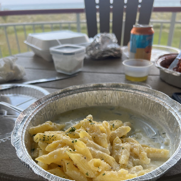 Gluten free fettuccine Alfredo was delicious