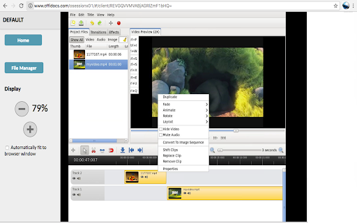 Video editor OpenShot online