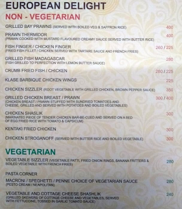 Heights Global Kitchen menu 