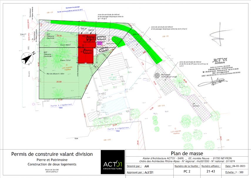 Vente terrain  563 m² à Ecully (69130), 180 200 €