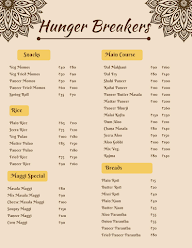 Hunger Breakers menu 1