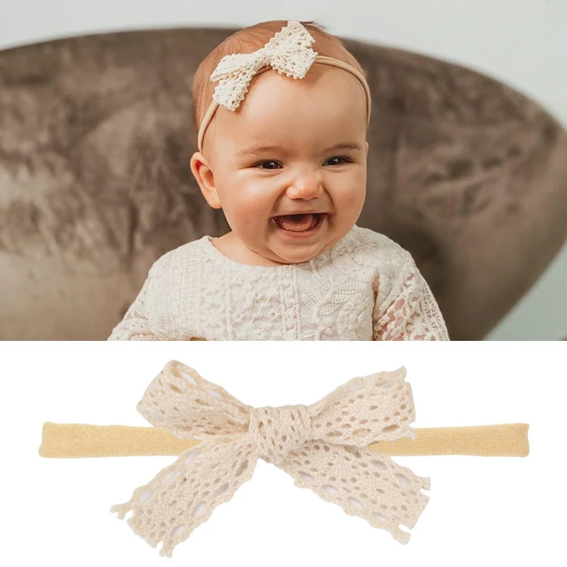 Title 8, Ensemble de bandeaux pour bébé en nylon, nœud e...