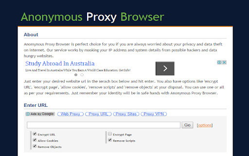 Anonymous Proxy Browser