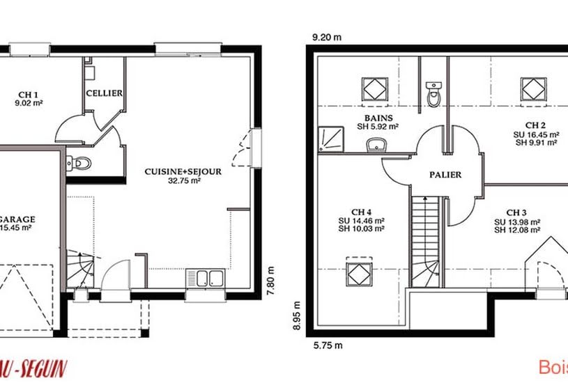  Vente Terrain + Maison - Terrain : 270m² - Maison : 87m² à Melun (77000) 