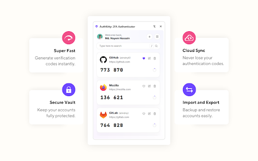 AuthKitty: 2FA Authenticator screenshot 2