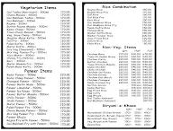 Punjabi Rasoi menu 1